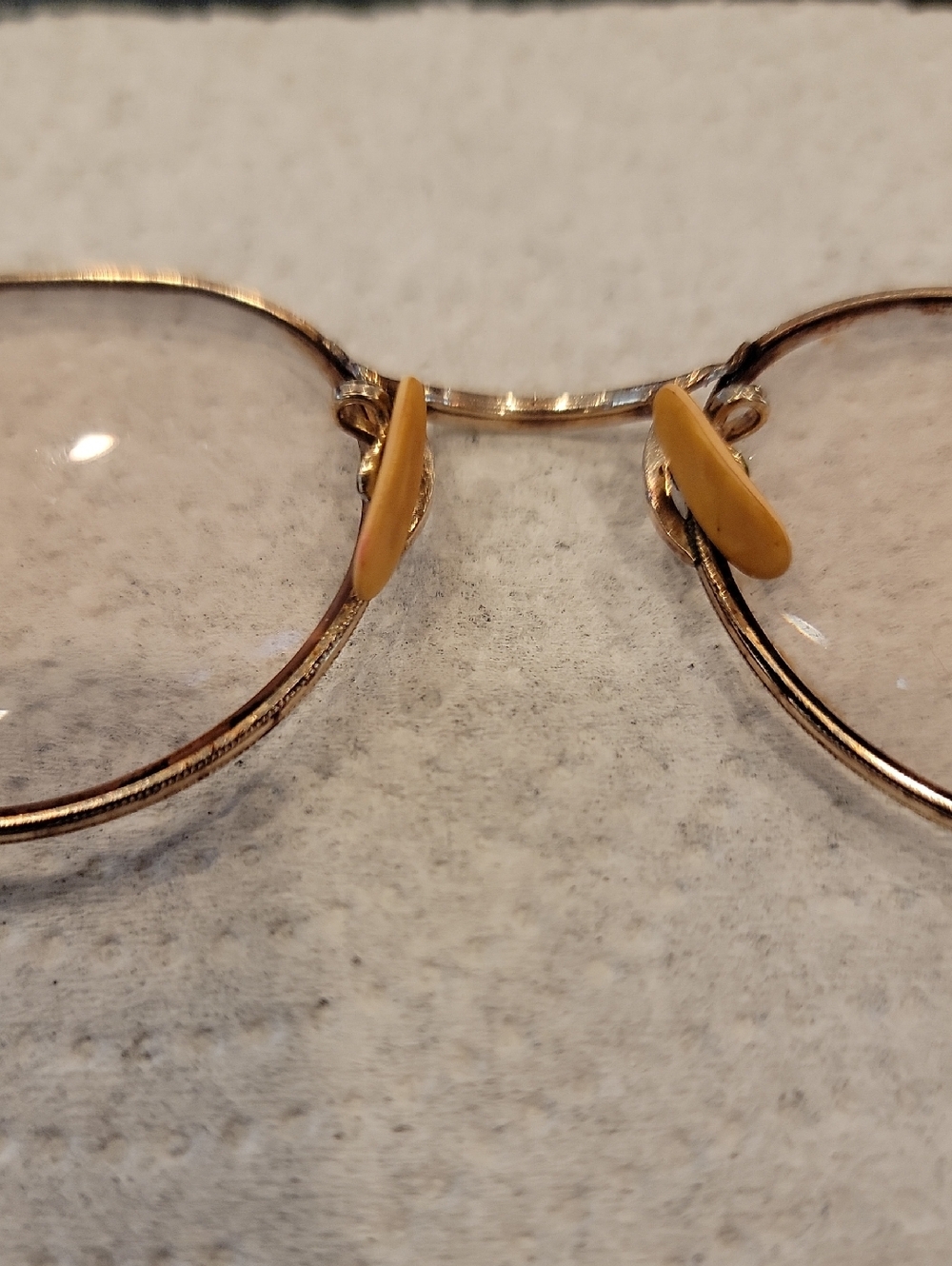 Vintage Ful-Vue Round Wire Rim Glasses 12K GF Cable Temple Bifocal - Picture 7 of 15